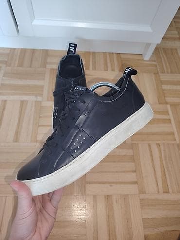 air max crne: Hugo kožne patike – crne UG 27cm - Brend/model: Hugo - Materijal — 5