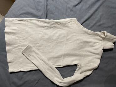 Women's Clothing: Bela ženska rolka sa dugim rukavima - Model: uska, rebrasta pletenina — 2