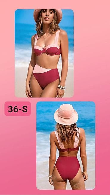 Dvodinski kupaći kostim – veličina 36/S - Model: bikini sa visokim at lalafo.rs Dvodinski kupaći kostim – veličina 36/S - Model: bikini sa visokim
