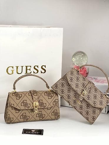 pinko zenske torbe: GUESS torbe – monogram kolekcija - Model: ručna torba sa kratkom — 1