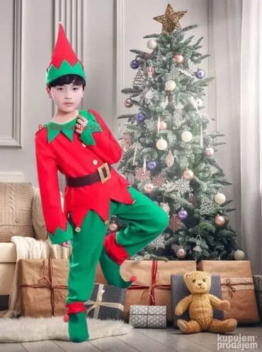 deda mraz kostim za decu: **Naše slike uživo! ELF patuljak vilenjak vilenjakinja patuljcica za — 1
