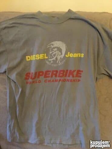 Donji delovi trenerke: Majica na kratke rukave, L, Diesel, bоја - Crna, Pamuk — 10