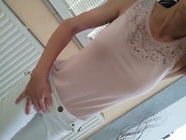 svecane pantalone i tunike: H&M, S (EU 36), Pamuk, Jednobojni, bоја - Bež — 2