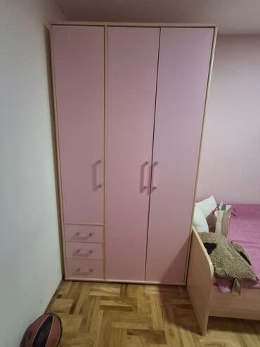 paket garderobe za devojcice: Ovaj dečiji ormar u roze boji sa tri krila i tri fioke pruža — 1