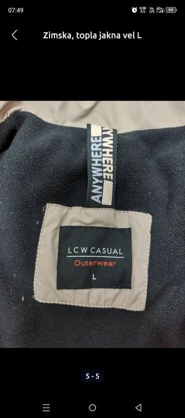 replay majice sa kragnom: Winter jacket XS (EU 46), Lc Waikiki, color - Beige — 5