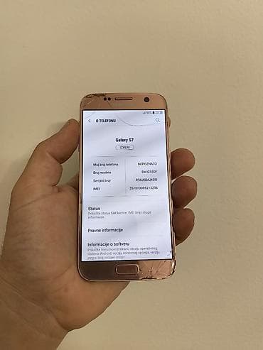 Samsung: Samsung S7 rose gold, otključan za sve mreže. Ekran vidno oštećen ali — 4