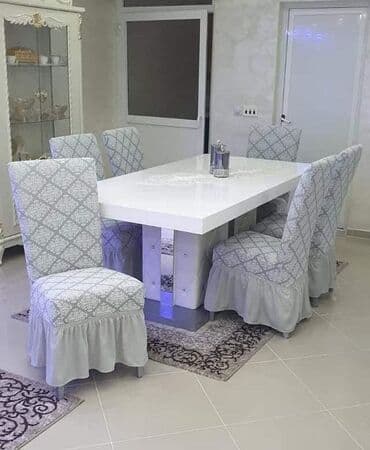 ikea sto i stolice za trpezariju: Akcija️akcija️akcija️ prekrivači za stolice-6 komada- . Odgovara za — 3