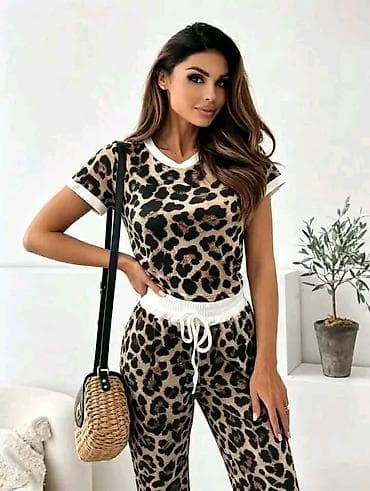 Dvoset ženska trenerka sa animal printom (leopard) - Gornji deo