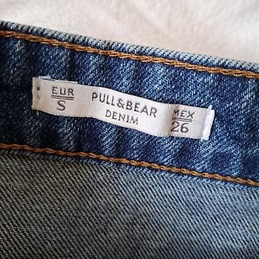 zemper ara m: PULL&BEAR denim suknja - Model: A-kroja, kopčanje sprijeda nizom — 3