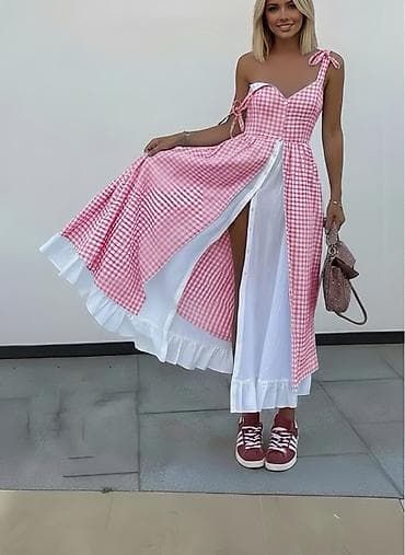 💫Letnja maxi haljina sa kariranim printom
✅2400 din