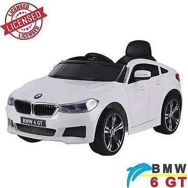 daljinsko upravljanje: BMW 6 GT – beli, licencirani auto na akumulator za decu (JJ2164-W-230) — 3