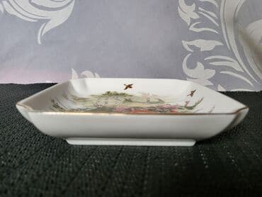 plitka posuda za pečenje pyrex: Japanski nov rucno oslikan tanjir 70te. Tanjir univerzalni,kao — 5