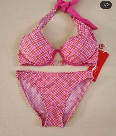 srebrne mindjuse na sraf: S (EU 36), Lycra, Plaid, color - Multicolored — 1