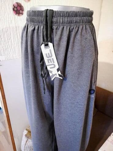 kačketi sa životinjama: Sweatpants, 5XL (EU 62), color - Grey, Cotton — 5