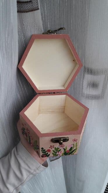 saksije sa nogicama: Jewelry box, Wood, color - Pink, New — 10