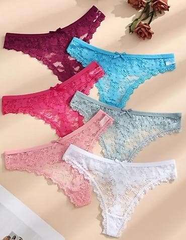 venice cipele: Ženske čipkaste tangice – set u više boja - Model: tangice sa — 2