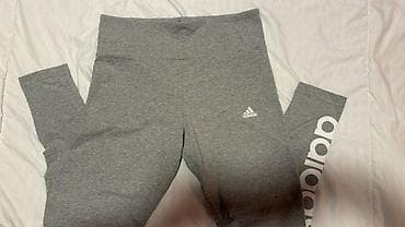 pantalone helanke duzina cm: Adidas ženske helanke – siva boja - Model: Slim Fit - Veličina: L — 1