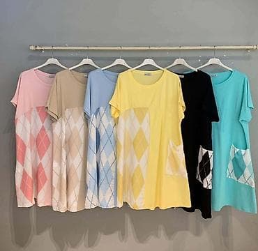 Haljine: Haljina siroka sa dzepom sa karo dezenom.Ima elastina siri se.Savrsena — 6