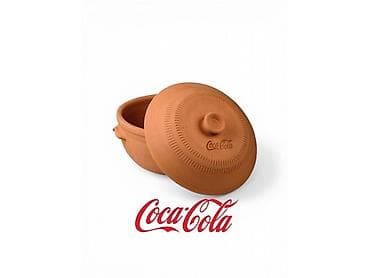 Zemljana glinena posuda sa poklopcem Coca-Cola zemljani sač sa
