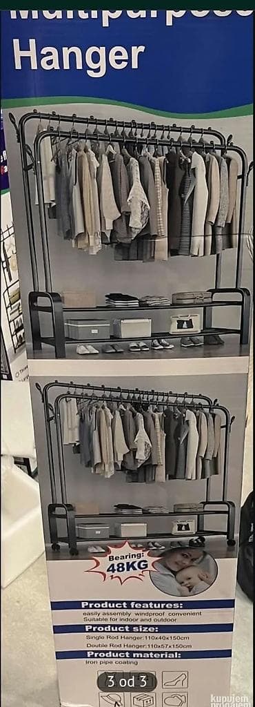 lampioni za dvoriste: Stalak za odecu do 48kg Cena 4500 din Dimenzije 110x57x150 Dupli — 2