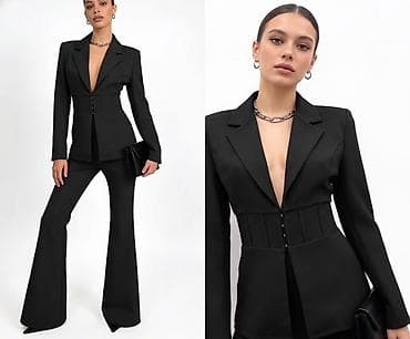 Lične stvari: 🔥Ženski elegantni pantalon-sako komplet sa strukiranim sakoom ✅3600 — 2