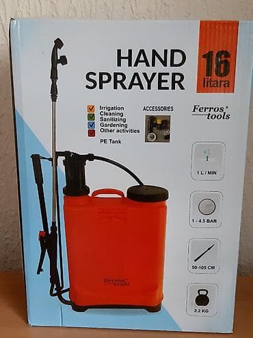 parkside kompresor za farbanje: Leđna prskalica 16l za vocnjak, vinograd, bastu, za prskanje cveca — 3