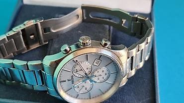 Ručni satovi: Festina muški hronograf sat – čelična narukvica, krem brojčanik - — 5