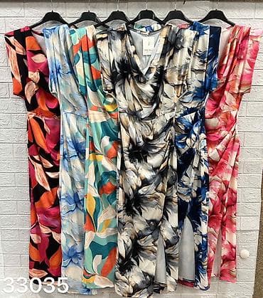 monsoon haljine srbija: ✅Midi/duga haljina sa drapiranim dekolteom i visokim prorezom ✅2300 — 7