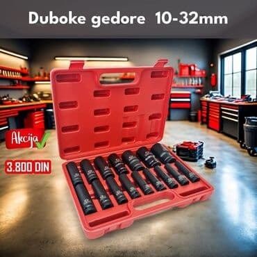 Generators: Set dubokih gedora 10–32 mm u praktičnom plastičnom koferu. - Raspon — 1
