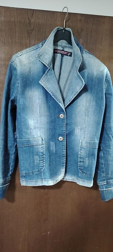 majice ps: Ženska teksas jakna – kratki sako kroj - Materijal: klasičan denim — 1