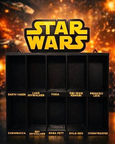 Star Wars zidna polica za kolekcionarske figurice - Tematska polica