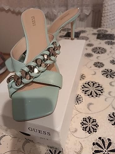 Cipele: GUESS ženske sandale – model FL6 (kolor AQUA) - Elegantne papuče na — 2