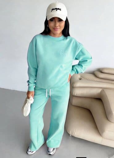 Ženski komplet trenerke – dukser i pantalone širokog kroja. - — 1