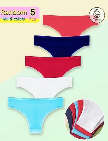 Donji veš: Set gaćica za tinejdžerke – 5 komada, nasumični izbor boja - Model — 1