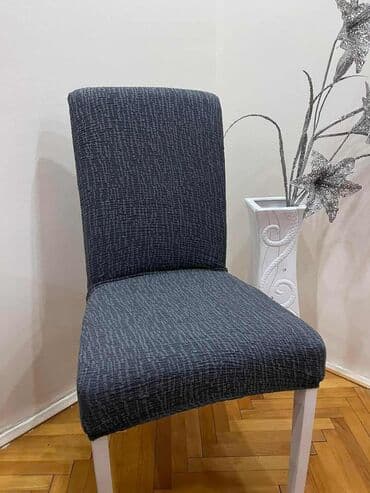 svetlece zavese za novu godinu: AKCIJA🌺AKCIJA🌺AKCIJA🌺 Žakard navlake za stolice bez karnera 6 komada — 4