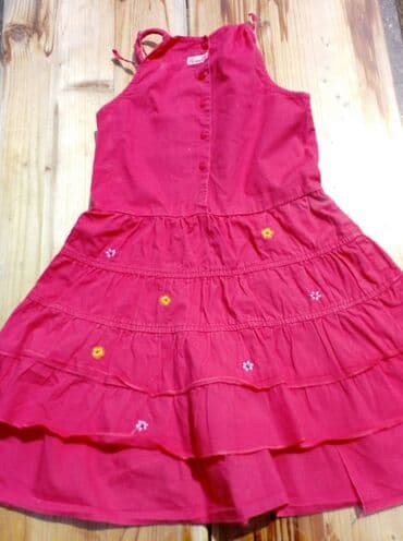 rucno pletene haljine za devojcice: Midi, Sleeveless, 110-116 — 2