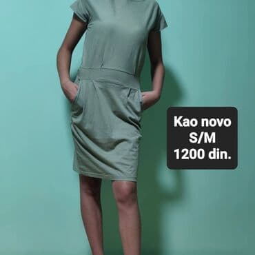 maturske haljine čačak: 0101 Brand S (EU 36), bоја - Zelena, Kratkih rukava — 1