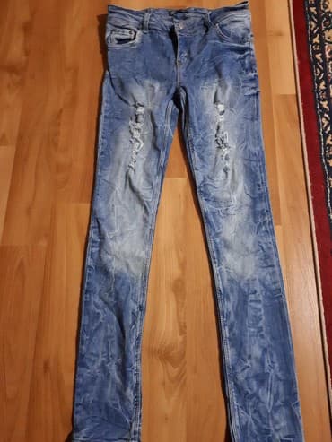 baletne papučice h m: Farmerke kvalitetne iz butika odg.26br. Dublji model kao nove — 3