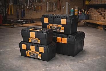 dick set nozeva: DINGQI 4-u-1 teški plastični alatni kofer – 13", 15", 17", 19" DINGQI — 1