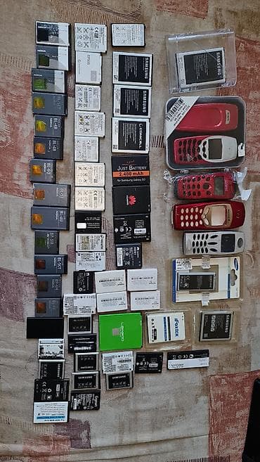 stoni: Veliki lot starih baterija za mobilne telefone + maskice/kućišta za — 6