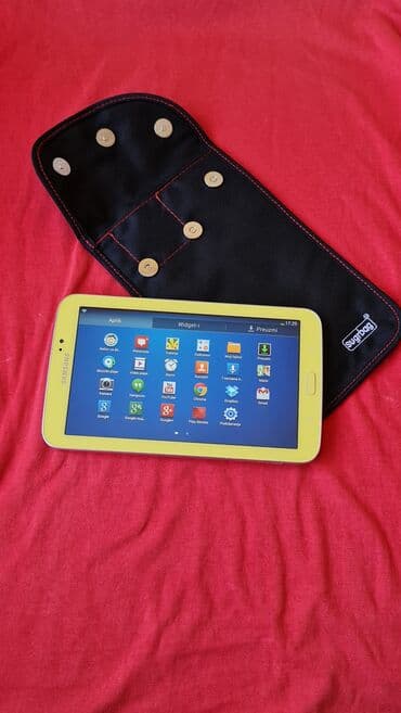 samsung punjač: Tablet kao nov sa futrolom, veliki 7 inca2u1u,ima meni klasican I — 4