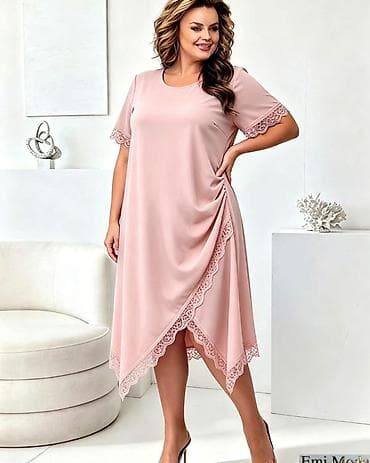 elipsa zenski kompleti: Elegantna ženska haljina za punije dame Model za punije dame Vel: XL — 3