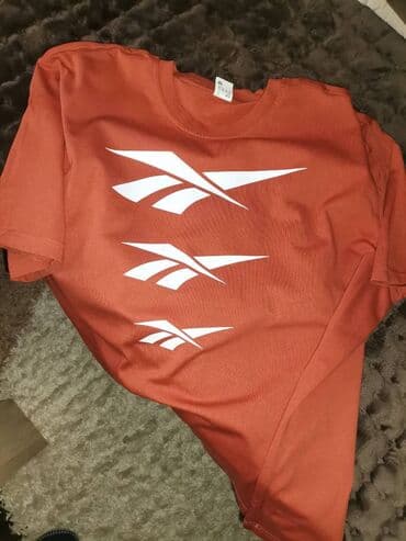 Women's T-shirts and tops: Reebok, XL, Cotton, color - Orange — 11