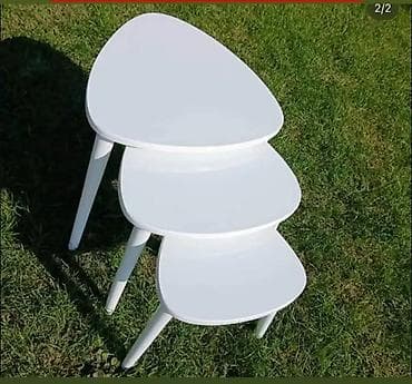 jysk ormari za sobu: Set klub stolova – 3 komada - Dizajn: moderan, minimalistički; — 2