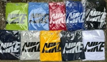 majice sa uv zaštitom: Majica na kratke rukave, XL (EU 54), Nike, bоја - Šareno, Pamuk — 1