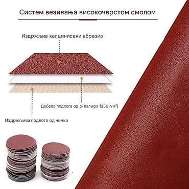 bosch aku alati: Nov komplet 100 smirgli sa devet vrsta hrapavosti. Po 10 kom: 80g — 3