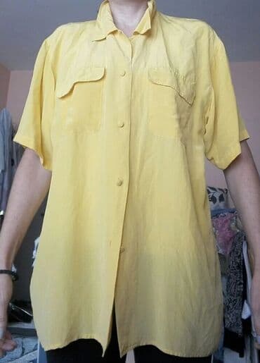 Abercrombie & Fitch, XL (EU 42), Viscose, Single-colored, color - Yellow