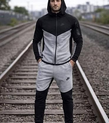 perjane jakne muske: Trenerka Nike, bоја - Siva — 5