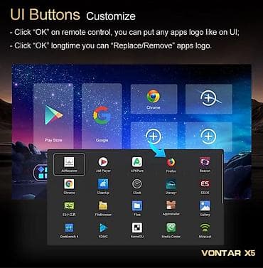 Audio: Android boks Vontar X5- S905X5M- 4/64GB DDR4- Android 14 Garancija na — 4