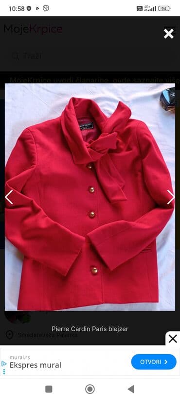 zeleni sako i pantalone: M, bоја - Crvena — 1